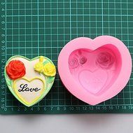 Y&amp;XL&amp;H Flowers Love Chocolate Silicone Molds,Cake Molds,Soap Molds,Decoration Tools Bakeware N4