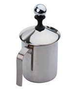 niceEshop(TM) 400ml Stainless Steel Milk Frother Hand Pump Double Mesh Milk Creamer