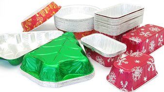 Disposable Holiday Pan Combo Pack. Great for Gifts and Holiday Baking N2