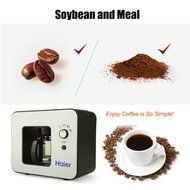 Haier Grind and Brew Automatic 4-Cup Elegant Design Warming Plate Built-in Coffee Grinder Coffee Maker,Black N8