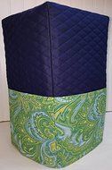 Green Blue Paisley Coffee Maker Cover (Navy Blue) N4