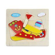 Ship Puzzles Toys ，BeautyVan Wooden Ship Training Puzzle Toy