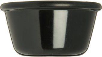 Carlisle S28503 Melamine Smooth Ramekin, 4 oz Capacity, 1.43" Height, Black (Case of 48) N3