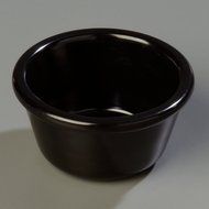 Carlisle S28503 Melamine Smooth Ramekin, 4 oz Capacity, 1.43" Height, Black (Case of 48) N4