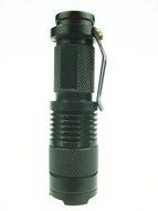 RioRand&reg; 300lm Mini CREE Q5 LED Flashlight Torch Waterproof Adjustable Focus Zoom Light Lamp (With Rechargeable... N4