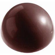 Matfer Bourgeat Polycarbonate Half Circle Chocolate Molds, Sheet Of 15 380148 N2