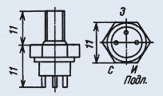 Transistor KP902A (2P902A) analogue VMP4 USSR 5 pcs