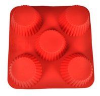 5-CupCake Silicone Cake Pan Cavities are 2 1/4&quot; x 2 1/4&quot; x 1 3/4&quot; deep