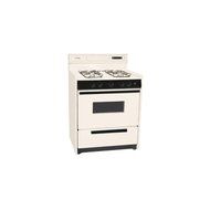 Summit SNM2307CKW: Deluxe bisque gas range in 30" width with electronic ignition, digital clock/timer, and