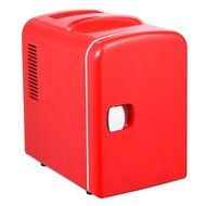 Portable Mini Fridge Cooler and Warmer Auto Car Boat Home Office AC &amp; DC Red - Dual Functions Of Cooling And Heating... N3