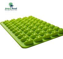 Premium Gummy Bear Mold - 2 PACK - BONUS DROPPER - 100 Bears on Trays + RECIPE PDF - Silicone Molds 100% Food... N4