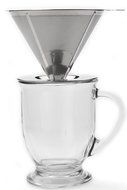Pour Over Coffee Dripper Paperless Stainless Steel Reusable Coffee Filter Single Cup Coffee Maker and Measuring... N4