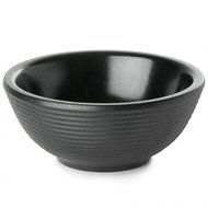 TableCraft Products RAM2RBK 2 oz. Round Ribbed Ramekin, Black Melamine (Pack of 12)