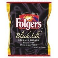 Folgers FOL00019 Black Silk Ground Coffee Fraction Pack, 42 Per Carton