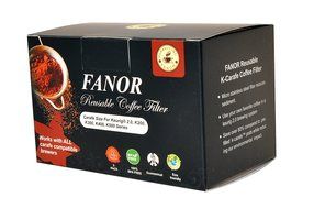 FANOR Reusable K Carafe &amp; K Cup Coffee Filter Pod Combo for Keurig 2.0, K200, K300, K400, K500 Series N4
