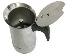 Wee's Beyond 7522-09 Brew-Fresh Espresso Maker, 9 Cup, Stainless Steel N2