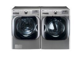 LG Titan Laundry Pair - MEGA CAPACITY - *Graphite Steel* Washer and GAS Dryer Package! WM8000HVA, DLGX8001V N3
