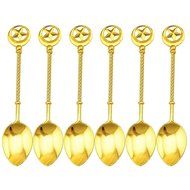 Retro Creative Spoon, 6-pieces Coffee Scoops Stirring Spoon Sugar Spoon Tea Spoon Ice Cream Scoops Seasoning Spoon... N3