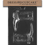 Dress My Cupcake Chocolate Candy Mold, Cowboy Boots for Specialty Box