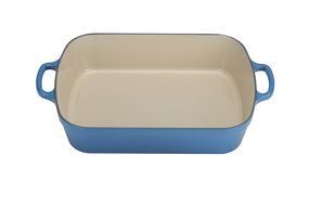 Le Creuset Signature Cast Iron Rectangular Roaster, 5.25-Quart, Palm N12