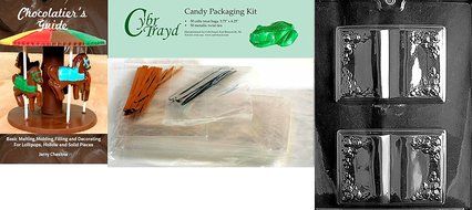 Cybrtrayd R002 Book Chocolate Candy Mold with Exclusive Cybrtrayd Copyrighted Chocolate Molding Instructions plus... N2