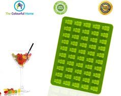 Gummy Bear Mold for Hard Candy &amp; Chocolate Molds - Gelatin Maker - Bonus Syringe For Easy Filling - BPA Free &amp;... N7