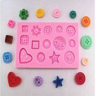 Genenic Baking Tool Cake Decorating Chocolate Sugarcraft Mold Buttons Mould Flower N7