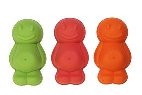 Swift Set of 3 Jelly Baby Shape Moulds for Jellies, Blancmanges, Cakes, etc.