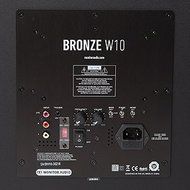 Monitor Audio - Bronze W10 Subwoofer - Black Oak Veneer N3