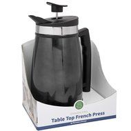 French Press Tabletop Coffee and Tea Maker Stainless Steel - 48 oz - Brushed Steel N32