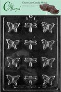 Cybrtrayd A128 Bite Size Butterfly and Dragonfly Chocolate Candy Mold with Exclusive Cybrtrayd Copyrighted Chocolate...