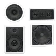 Theater Solutions TST87 In Wall and In Ceiling 8" Speakers 2000W Home Theater 7.2 Speaker System N2