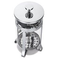 Zestkit French Press Coffee Tea Makers, 1 Liter 34 oz, Heat Resistant Glass and Stainless Steel, Black/Silver N8