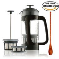 Espro P3 - French Press Coffee Maker with Thick & Durable SCHOTT Duran glass + Bonus Wooden Stirring Spoon (with...