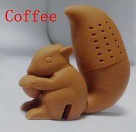 Squirrel Shape Tea Infuser Loose Leaf Strainer Bag Mug Filter Friends Applied (blue) N2