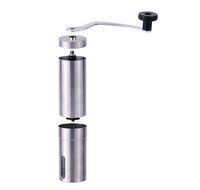 SOULCOOK Manual Coffee Grinder | Conical Burr Mill for Precision Brewing | Brushed Stainless Steel N4