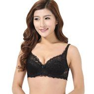PHOTNO Women Push Up Deep V Ultrathin Underwire Lace Brassiere Bra N21