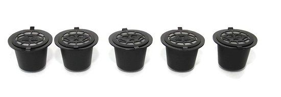 Nespresso Reusable Pods - Refillable BPA Free Coffee Capsules by Nespressgo - OriginalLine Compatible N3