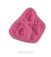 1 piece animal boy birthday party silicone cake mold fondant mold cake decorating tools chocolate gum paste mold... N6