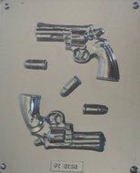 Pistol and Bullets Candy Mold