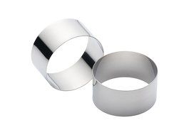 Kitchen Craft Stainless Steel Cooking Rings , Set of 2 N5