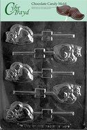 Cybrtrayd V148 Cute Cat on a Heart Valentine Chocolate Candy Mold