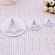 Y&amp;XL&amp;H Plastic Christmas Trees Fondant Cake Mold Set of 3 Piece