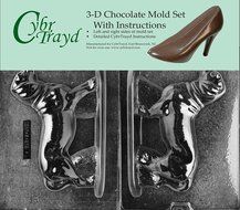 Cybrtrayd DOG008AB Chocolate Candy Mold, Includes 3D Chocolate Molds Instructions and 2-Mold Kit, Dachshund