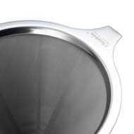 Chephon Paperless Pour Over Coffee Dripper - Stainless Steel Reusable Clever Coffee Filter Cone with Base Holder... N4
