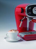 Espressione New Caf&eacute; Retro Espresso Machine, Red N2