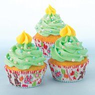 Sweet Creations 50 Count Christmas Holiday Baking Cup Cupcake Papers, Red Snowflake N2