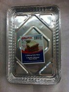 Jiffy Foil Oblong Cake Pan 2 Ct N2