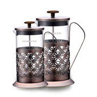 Ovente FSF34C 34oz Stainless Steel French Press Coffee Maker, Great for Brewing Coffee and Tea, 8 cup,Antique... N9