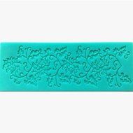 Y&amp;XL&amp;H Lace Fondant Cake Chocolate Resin Clay Candy Silicone Mold Mat, L16.7cmW6.2cmH0.4cm(Color Random) N2
